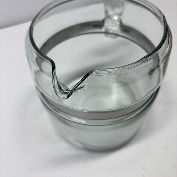 Vintage PYREX Glass Coffee Pot Replacement Pot Only Stainless Band 7756 POT ONLY - Picture 7 of 10